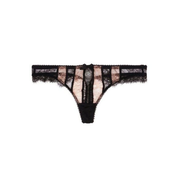 Agent Provocateur Saffi Black Nude Thong NWT $115